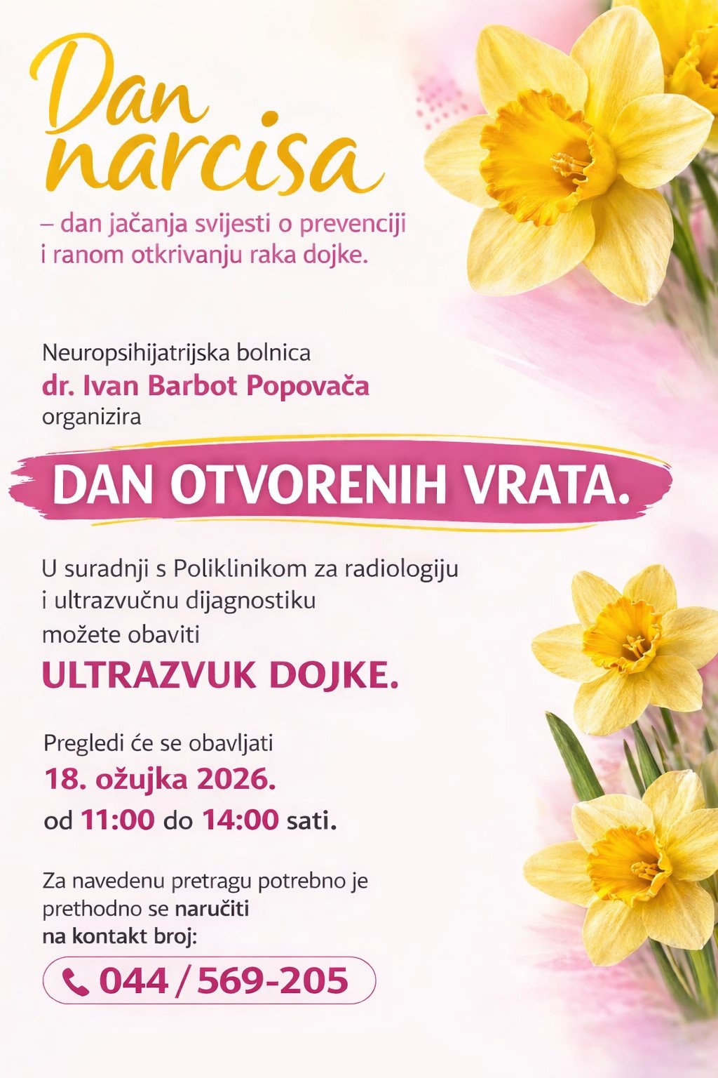 Dan otvorenih vrata - ultrazvuk dojke