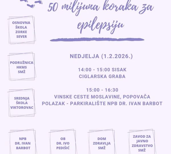 50 milijuna koraka za epilepsiju